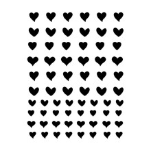 (T022-H248) Nail Art Stencil Stickers - Smile Heart Butterfly Star