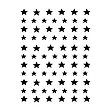 (T022-H252) Nail Art Stencil Stickers - Smile Heart Butterfly Star