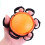 (Orange) Hand Grip Ball - Portable Massage & Therapy Tool 1
