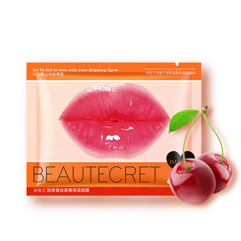 Reach-Tools (01) 5Pcs Collagen Lip Mask, Fades Lines, Non-Sticky Care