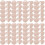 80Pièces -Verres Acryliques Réutilisables Rose Gold Élégants 6