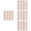 80Pièces -Verres Acryliques Réutilisables Rose Gold Élégants 7