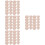 80Pièces -Verres Acryliques Réutilisables Rose Gold Élégants 8