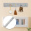 Felt Cork Board Grey For Home And Office Use 1set 8