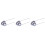 3Pièces Pendentif Urne Double Acier Durable Argent 3