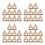 40Pièces Porte- Kraft Papier Café Portable Marron 6