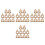 40Pièces Porte- Kraft Papier Café Portable Marron 8