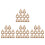 40Pièces Porte- Kraft Papier Café Portable Marron 9