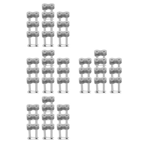 40Pièces Connecteurs Métal Argent Haute Usage
