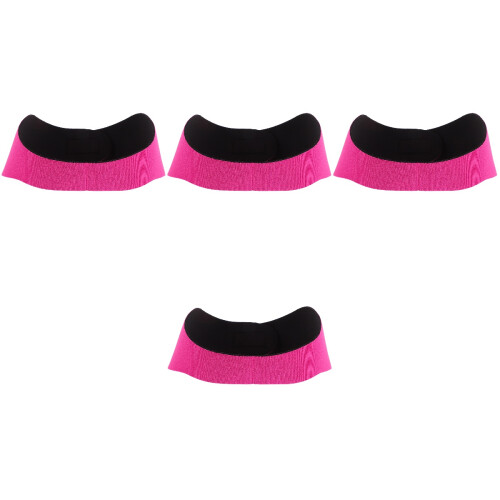 4Pièces Bandeaux De Natation Antisueur Rose En Scuba