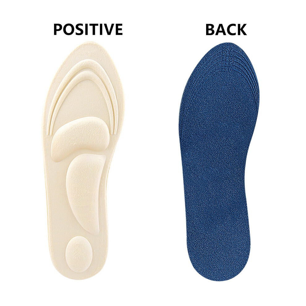 Roc-Electron (Blue, Male) Warm 4D Sponge Insoles For Boots & Sneakers