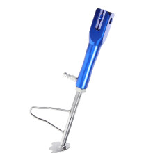 Béquille Latérale Moto En Aluminium Bleu, Stabilité Renforcée