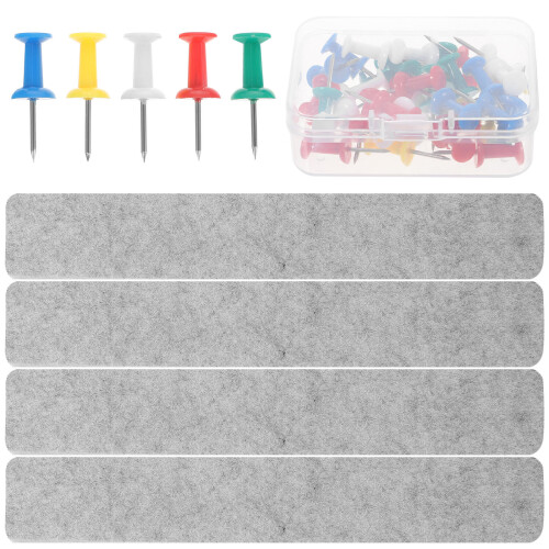 Felt Cork Board Grey For Home And Office Use 1set