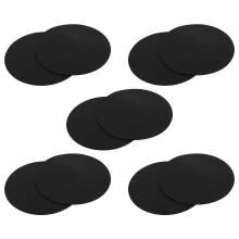 10Pcs Silicone Manicure Pallets Black Nail Art Mixing Plates Tool
