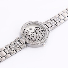 (Silver) Leopard Head Rhinestone Watch - Valentine\'s Gift