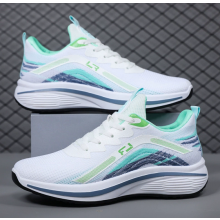 (White Green, 42) Sport Sneakers: Anti-Slip & Comfortable Running Shoes
