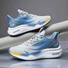 (Grey Blue, 44) Sport Sneakers: Anti-Slip & Comfortable Running Shoes