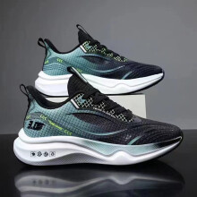 (Black Green, 42) Sport Sneakers: Anti-Slip & Comfortable Running Shoes