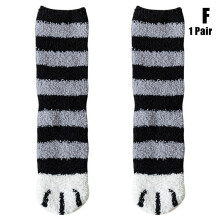 (1 Pair) Cat Claws Plush Fleece Socks, Women\'s Winter Warm
