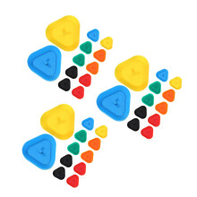 36Pièces Porte-Cartes Triangle Coloré Sans Mains Pour Jeux En Famille