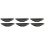 6Pièces Plateau Noir Pour Sushi Buffet Restaurant 4