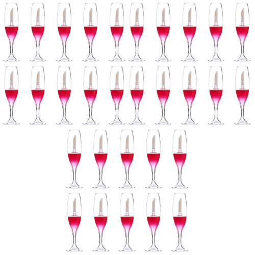 30Pièces Flacons Rouges Vides Pour Gloss À Usage Voyage 2