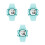 3Pièces Waterproof Strap Ajustable Clair 5