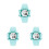3Pièces Waterproof Strap Ajustable Clair 7