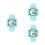 3Pièces Waterproof Strap Ajustable Clair 8