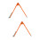 2Pièces Compas Menuisier Orange Pour Travail Du Bois 7