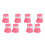 8Pièces Bottines De Bain Rose En Silicone Protègent Pattes De Chat 8
