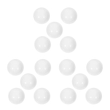 15St Witte Roulette Kralen Set Voor Party- En Festivalspeelgoed