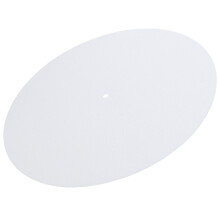 2St Platter Mat Wol Wit Voor Platenspeler Antistatisch Anti-Trillend