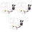 12Pièces Angel Eyes , Multicolores, Usage Déco Et 3