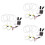 12Pièces Angel Eyes , Multicolores, Usage Déco Et 6