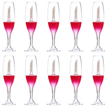 30Pièces Flacons Rouges Vides Pour Gloss À Usage Voyage