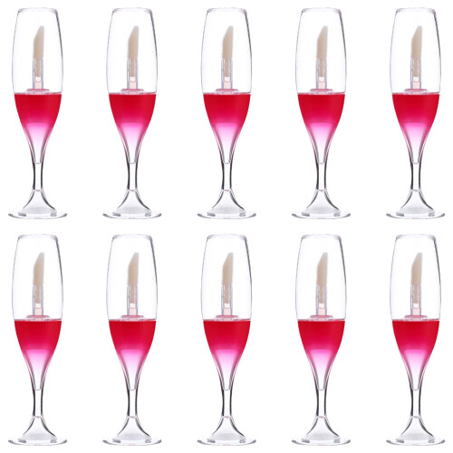 30Pièces Flacons Rouges Vides Pour Gloss À Usage Voyage