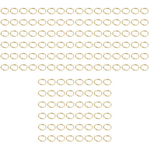 1500Pièces Anneaux Ouverts Dorés Fer Premium Pour DIY