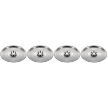 4Pièces Couvercles Métalliques Pour Pots Assaisonnement Argent