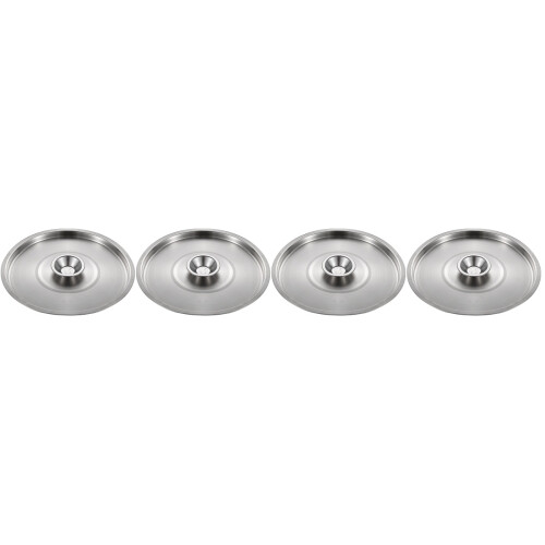 4Pièces Couvercles Métalliques Pour Pots Assaisonnement Argent