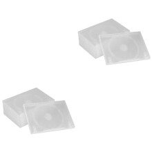 12Pièces Étuis Blancs Pour Cd Design Séparé