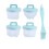 12Pièces Mini Cuiseur Œufs Bleu Ciel 1