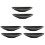 6Pièces Plateau Noir Pour Sushi Buffet Restaurant 1