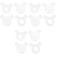 12St Witte Ijsmachine Nozzles Plastic Reisbare Ijsvorm Tips