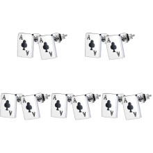 5Paires Oreilles Poker Style Original Pour