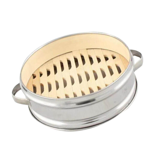 2Pièces Panier Bambou Résistant Pour Cuisson Dim Sum 2