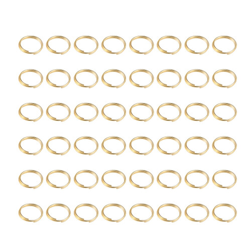 1500Pièces Anneaux Ouverts Dorés Fer Premium Pour DIY 1