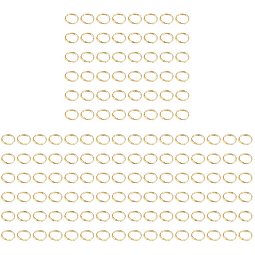 1500Pièces Anneaux Ouverts Dorés Fer Premium Pour DIY 2