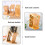 Support De Rangement En Bambou Beige Pour Ustensiles De Cuisine 5