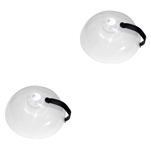 2Pièces Couvercle Anti-Huile Réutilisable Noir 2